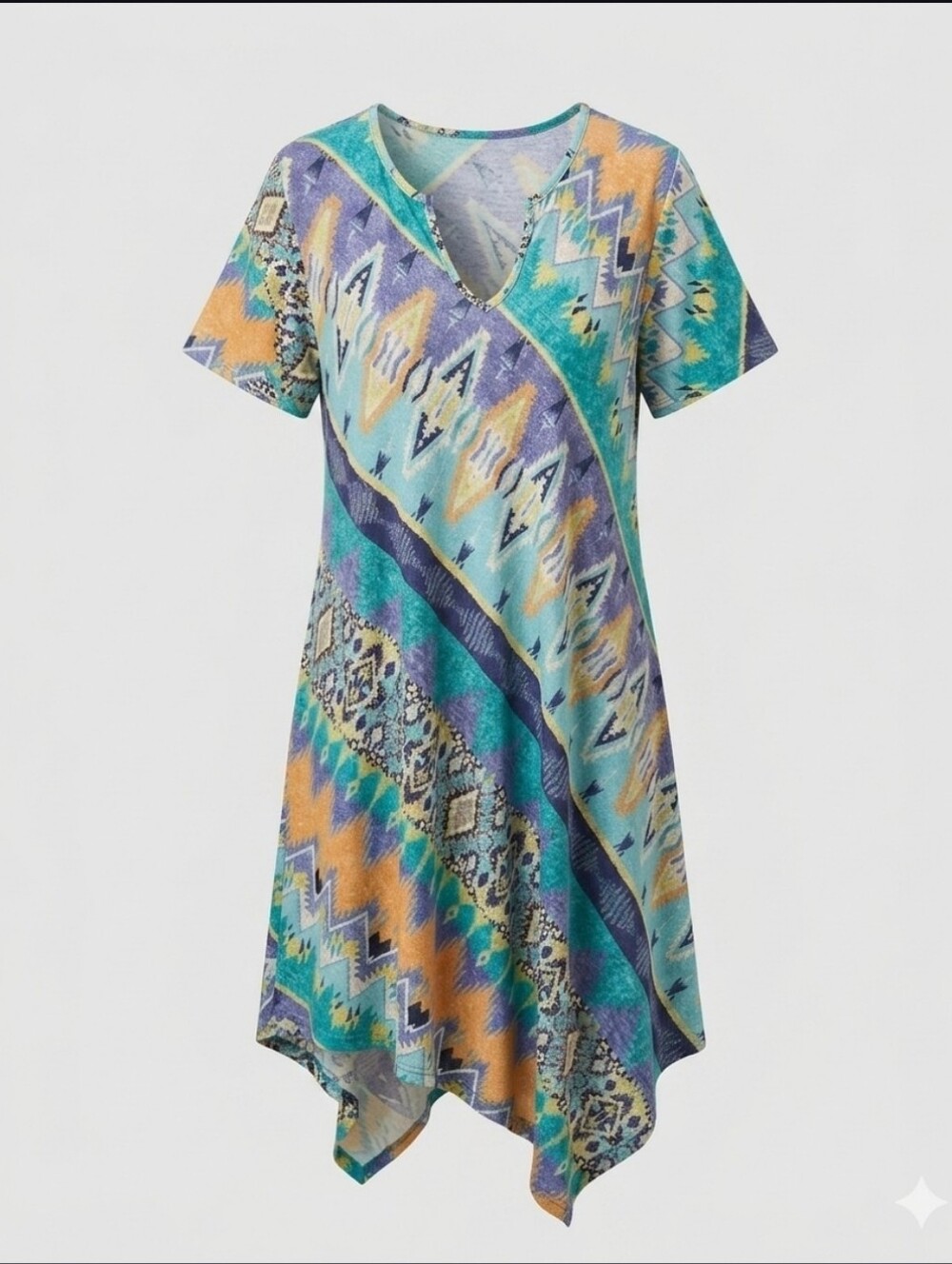 🍀R. Rouge Ladies 3XL Multicolor Dress c12